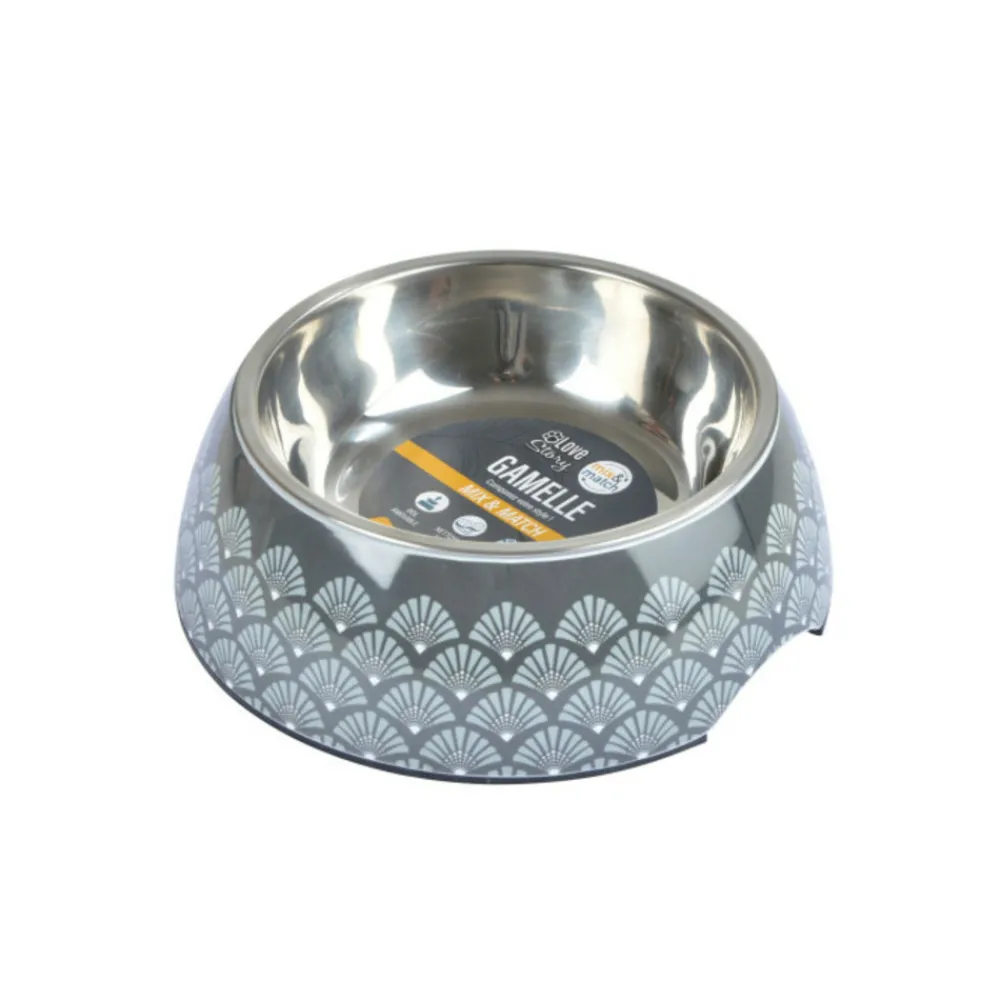 Paris Prix Gamelles Et Autres Accessoires | - Gamelle pour chien & chat "new art" 17cm anthracite