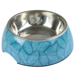 Paris Prix - Gamelle pour chien & chat "everplant" 17cm bleu Outlet