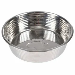 Paris Prix - Gamelle pour chien & chat "antidérapant" 17cm argent Outlet