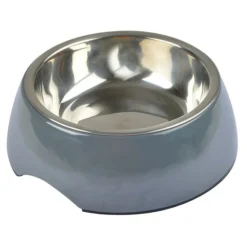 Paris Prix - Gamelle pour chien & chat "bol inox" 14cm anthracite Hot