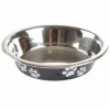 Paris Prix - Gamelle pour chien & chat "motifs pattes" 12cm noir Online