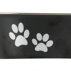 Paris Prix Gamelles Et Autres Accessoires | - Gamelle pour chien & chat "motifs pattes" 21cm noir