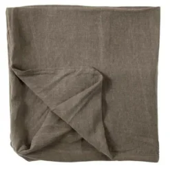 Paris Prix - Housse pour pouf "monaco" 105x105cm taupe Best