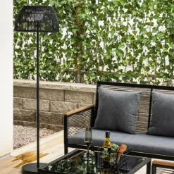 Paris Prix - Lampadaire d'extérieur design "mabis" 150cm noir Sale