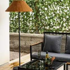 Paris Prix - Lampadaire d'extérieur "mabis" 150cm marron Sale