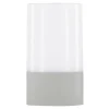 Paris Prix - Lampe à poser d'extérieur led "tubu" 18cm gris New