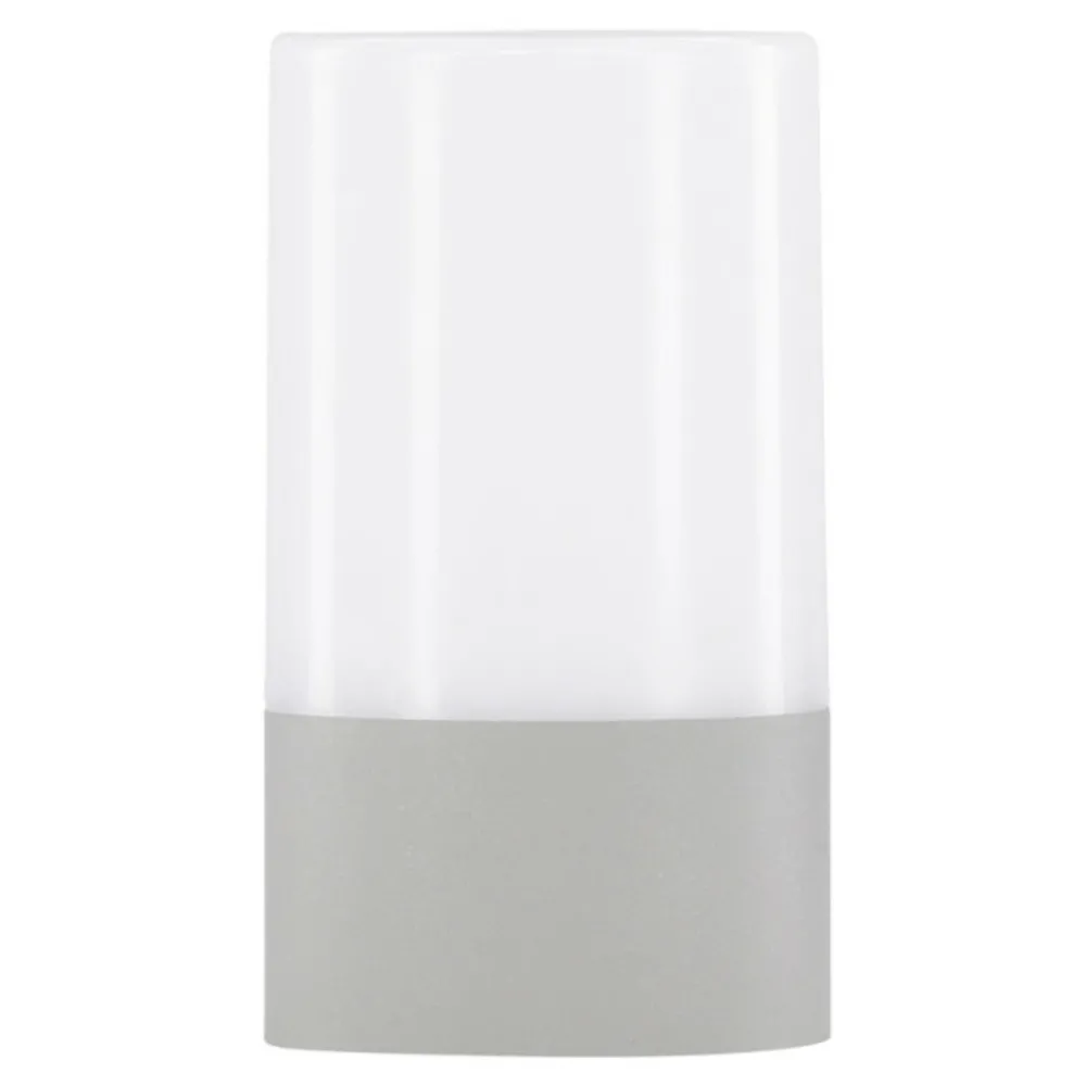 Paris Prix - Lampe à poser d'extérieur led "tubu" 18cm gris New