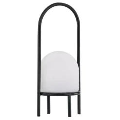 Paris Prix - Lampe à poser d'extérieur led "colie" 43cm noir