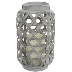 Paris Prix - Lampe solaire extérieur "effet bougie" 24cm marron Clearance
