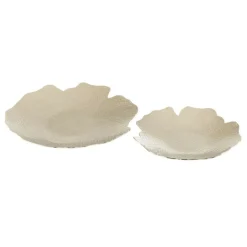 Paris Prix Objets De Décoration | - Lot de 2 coupelles design "aluminium" 43cm argent