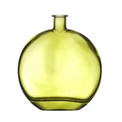 Paris Prix Vases Et Coupes | - Lot de 2 vases en verre "bonbonne" 25cm vert