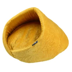 Paris Prix - Niche pour chien & chat "boho" 50cm moutarde Best