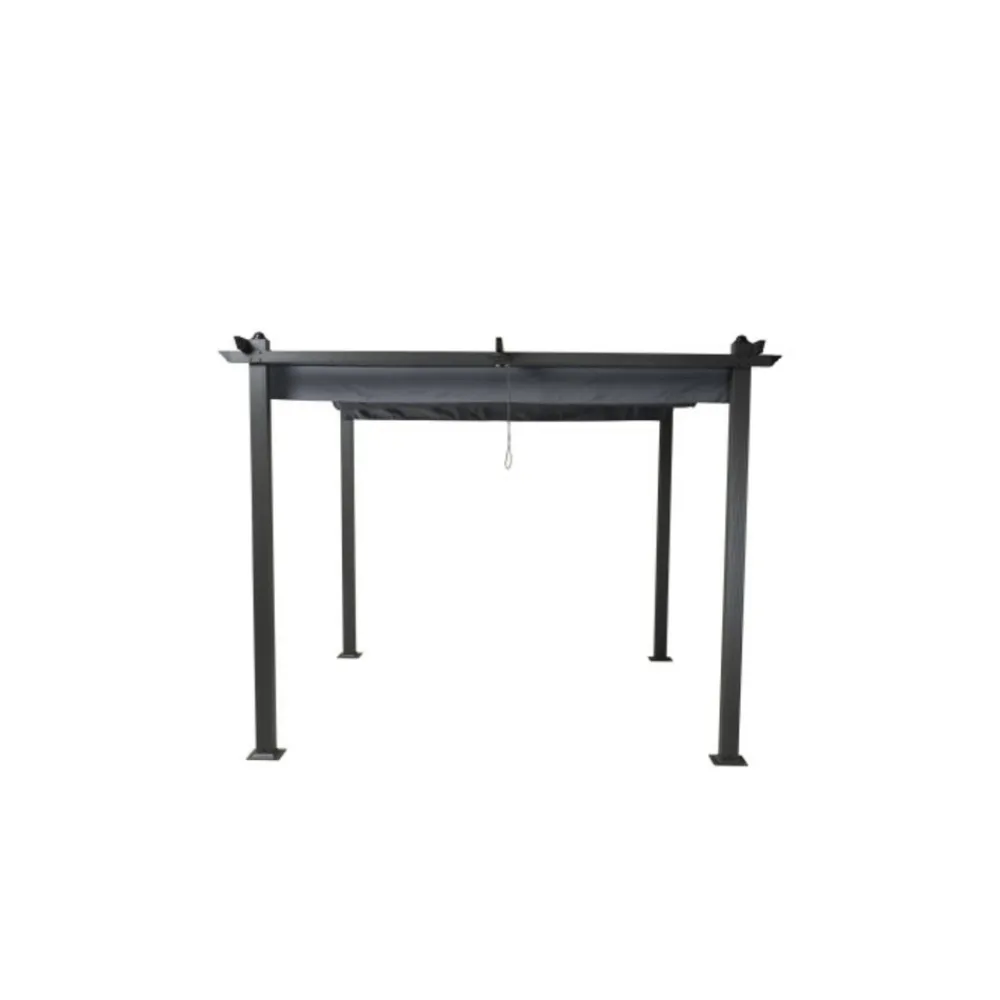 Paris Prix - Pergola avec toit "lazio" 295cm gris foncé Hot