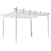 Paris Prix - Pergola avec toit "lazio" 345cm blanc Best