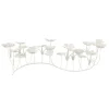 Paris Prix Bougies, Senteurs Et Bien-Être | - Photophore design "bougies fleurs" 77cm blanc