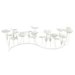 Paris Prix Bougies, Senteurs Et Bien-Être | - Photophore design "bougies fleurs" 77cm blanc