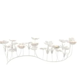 Paris Prix Bougies, Senteurs Et Bien-Être | - Photophore design "bougies fleurs" 77cm blanc