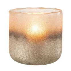 Paris Prix Bougies, Senteurs Et Bien-Être | - Photophore design en verre "camille" 14cm rose