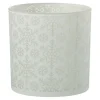Paris Prix Bougies, Senteurs Et Bien-Être | - Photophore design en verre "neige" 15cm blanc