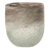 Paris Prix Bougies, Senteurs Et Bien-Être | - Photophore en verre design "scavo" 15cm gris