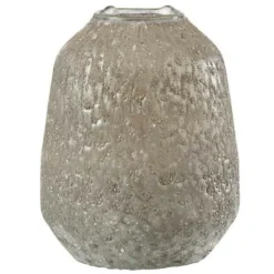 Paris Prix Bougies, Senteurs Et Bien-Être | - Photophore en verre "obliqua" 19cm gris bleu