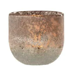 Paris Prix Bougies, Senteurs Et Bien-Être | - Photophore en verre design "scavo" 10cm gris