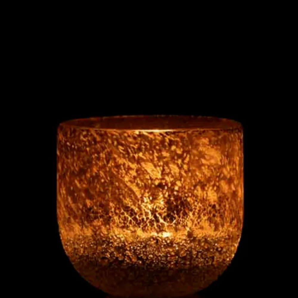 Paris Prix Bougies, Senteurs Et Bien-Être | - Photophore en verre design "scavo" 10cm gris