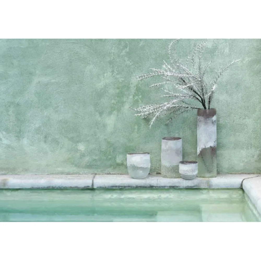 Paris Prix Bougies, Senteurs Et Bien-Être | - Photophore en verre design "scavo" 10cm gris