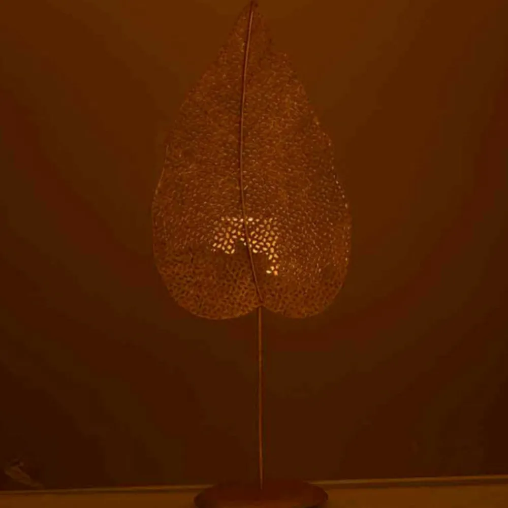 Paris Prix Bougies, Senteurs Et Bien-Être | - Photophore sur pied "feuille métal" 50cm or