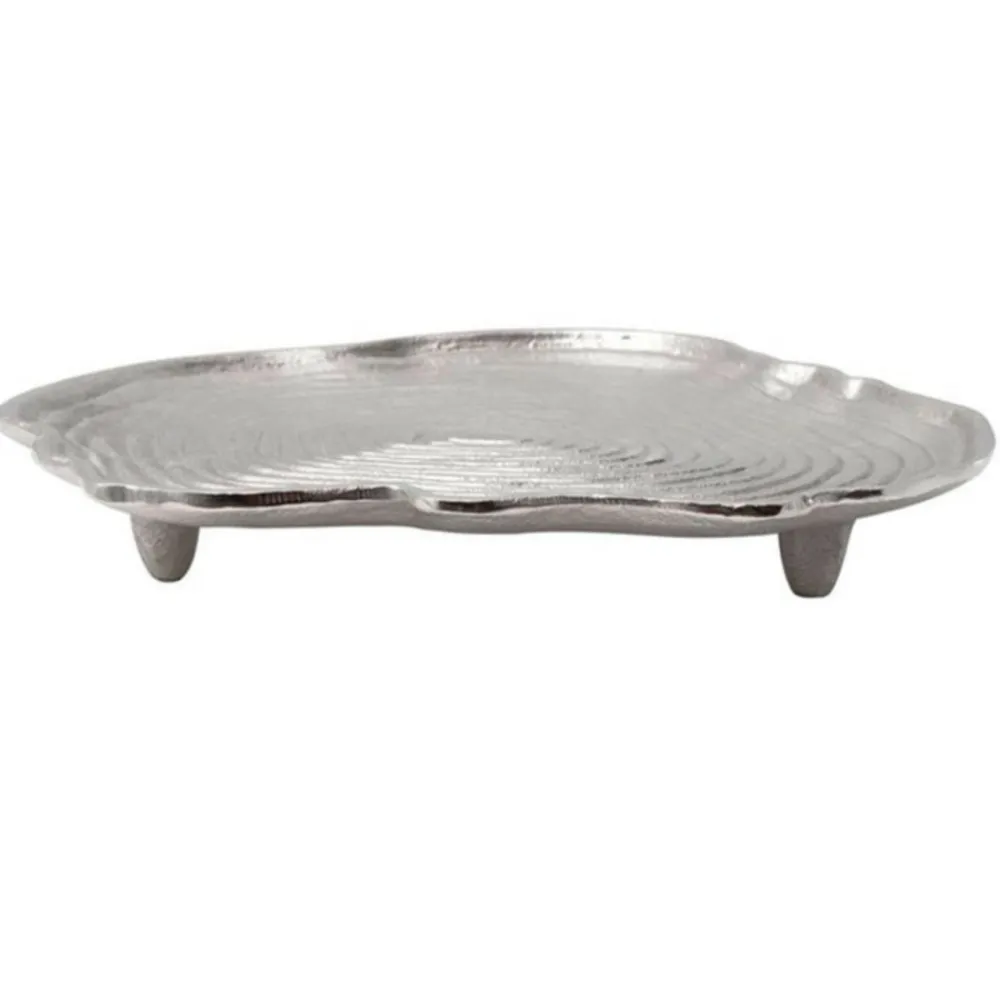 Paris Prix Objets De Décoration | - Plateau décoratif "wood art" 29cm argent