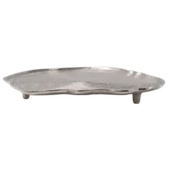 Paris Prix Objets De Décoration | - Plateau décoratif "wood art" 39cm argent