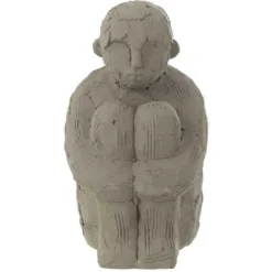 Paris Prix - Statuette déco "personnage assis" 25cm gris Online