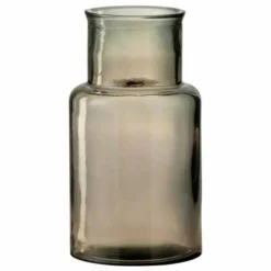 Paris Prix - Vase cylindrique en verre "tomba" 27cm marron Sale