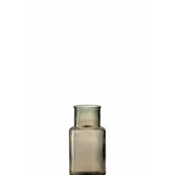 Paris Prix - Vase cylindrique en verre "tomba" 27cm marron Sale