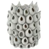 Paris Prix - Vase design "anémone céramique" 32cm bleu