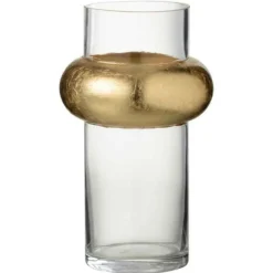 Paris Prix - Vase design "bague cylindrique" 25cm transparent Best