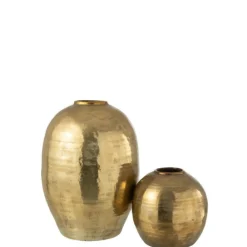 Paris Prix Vases Et Coupes | - Vase design en argile "arya" 28cm or
