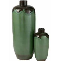 Paris Prix Vases Et Coupes | - Vase design en céramique "aline" 90cm vert
