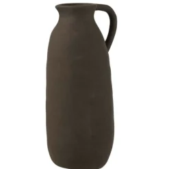 Paris Prix Vases Et Coupes | - Vase design en céramique "cruche" 35cm noir