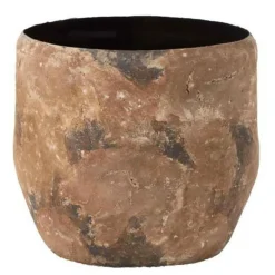 Paris Prix - Vase design en métal "effy" 39cm marron Outlet