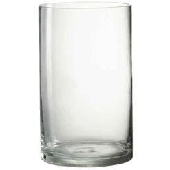 Paris Prix - Vase design en verre "vola" 25cm transparent Hot