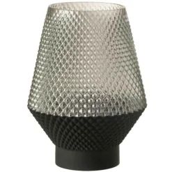 Paris Prix - Vase design en verre "vuoto" 27cm gris Online