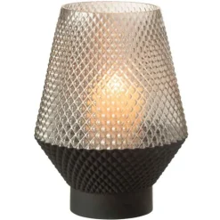 Paris Prix - Vase design en verre "vuoto" 27cm gris Online