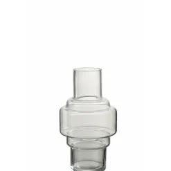 Paris Prix Vases Et Coupes | - Vase design en verre "rino" 25cm transparent