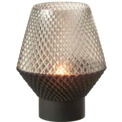 Paris Prix Vases Et Coupes | - Vase design en verre "vuoto" 22cm gris
