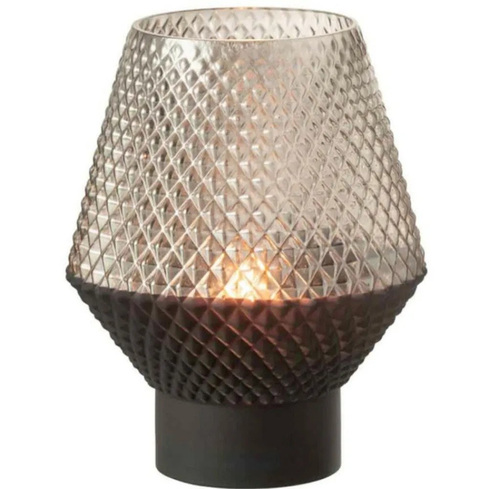 Paris Prix Vases Et Coupes | - Vase design en verre "vuoto" 22cm gris