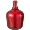 Paris Prix - Vase design en verre "penisola" 42cm rouge Sale