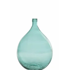 Paris Prix Vases Et Coupes | - Vase design en verre "bouteille" 56cm bleu azur