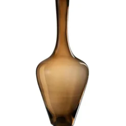 Paris Prix Vases Et Coupes | - Vase design en verre "joni" 70cm marron ambre