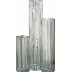 Paris Prix - Vase design "lignes verre" 40cm transparent Best